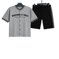 Tee-shirt gris avec culotte noire