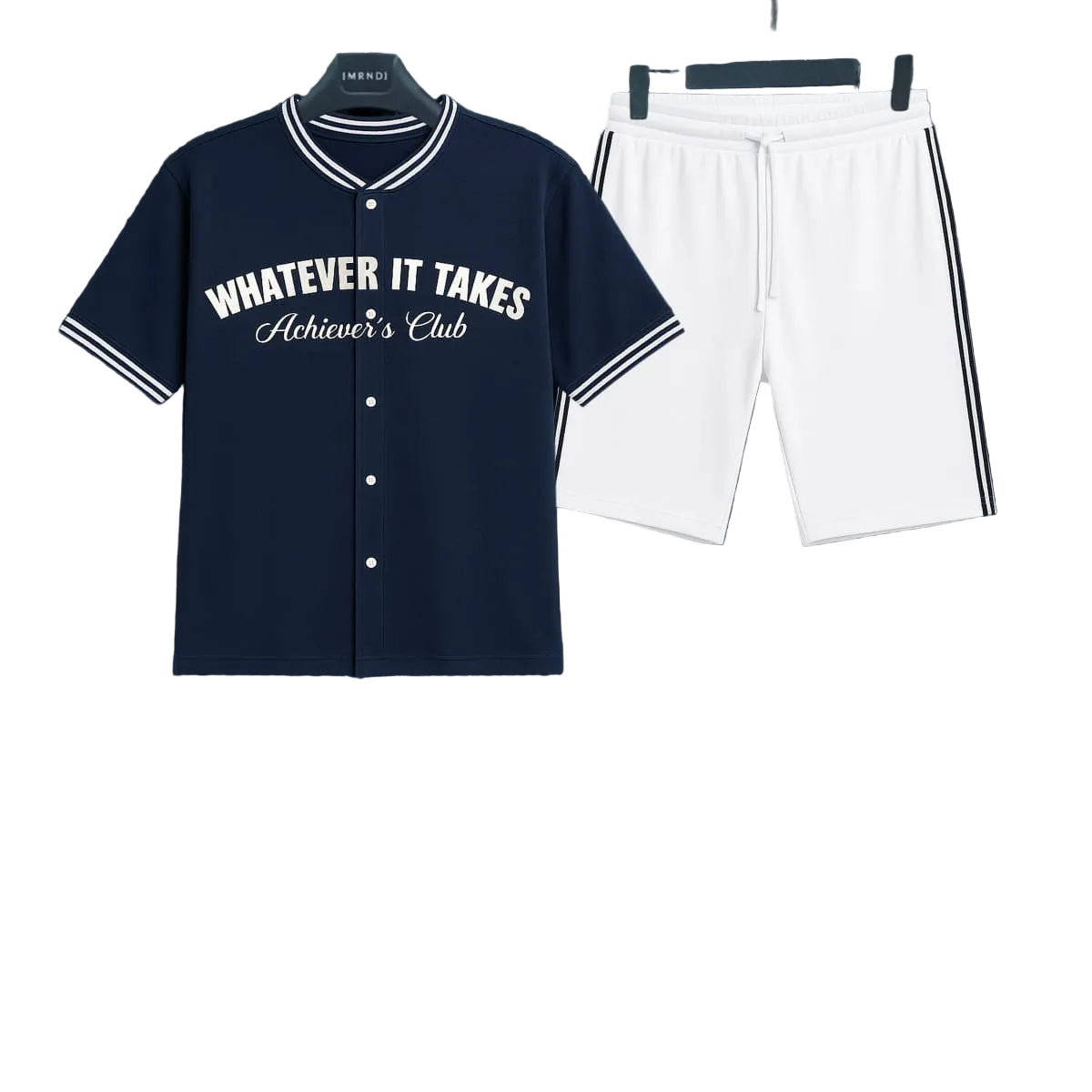 Tee-shirt bleu marine avec culotte blanche